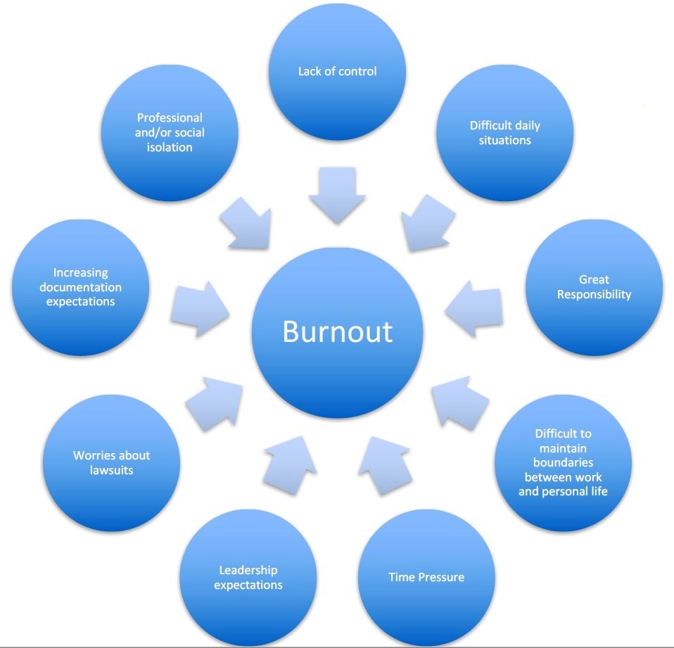 <strong>Figure 1.</strong> Environmental contributors to burnout